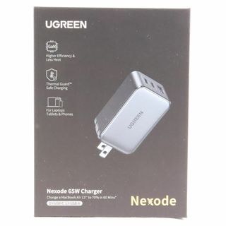 UGREEN - UGREEN　ユーグリーン 65W USB-C充電器 PD 充電器 GaN 65W 充電器 3ポート USB type-c ACアダプター USB-C 急速充電器 GaNII窒化ガリウム PPS規格対応 折り畳み式 iPhone13 mini Pro Max Macbook iPad Pro iPhone Galaxy Android 軽量タイプC