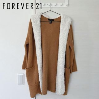 フォーエバートゥエンティーワン(FOREVER 21)のFOREVER21 アウター ガウンニット(ガウンコート)