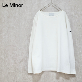 ルミノア(Le Minor)の美品 Le Minor ヘビーオンスオーバーサイズバスクシャツ White(カットソー(長袖/七分))