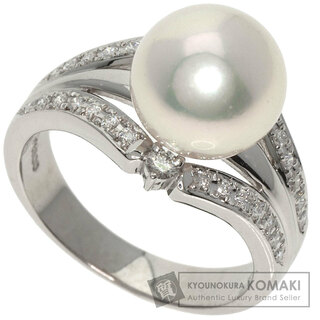 タサキ(TASAKI)のTASAKI アコヤパール 真珠 ダイヤモンド リング・指輪 PT900 レディース(リング(指輪))