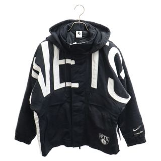 ナイキ(NIKE)のNIKE ナイキ 20AW ×AMBUSH NBA COLLECTION NETS JACKET NBA コレクション ネッツ ナイロンジャケット ブラック/ホワイト DB9567-010(フライトジャケット)