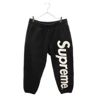 シュプリーム(Supreme)のSUPREME シュプリーム 23AW Satin Applique Sweatpant サテン アップリケ ロゴ スウェット イージー パンツ ブラック(その他)