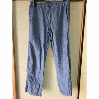 ユニクロ(UNIQLO)のユニクロ ズボン パンツ 麻 綿 Mサイズ 76-84cm(カジュアルパンツ)