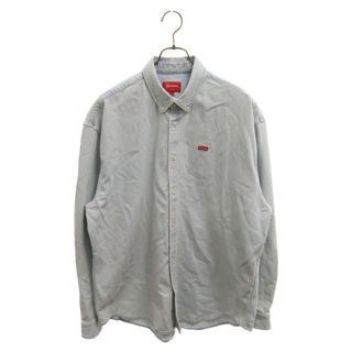 シュプリーム(Supreme)のSUPREME シュプリーム 22SS Small Box Shirt スモールボックスロゴ デニム 長袖シャツ インディゴブルー(シャツ)