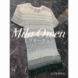 Mila Owen - 【美品】Mila Owen  ミラオーウェン　半袖リブ　トップス　大人気商品♪