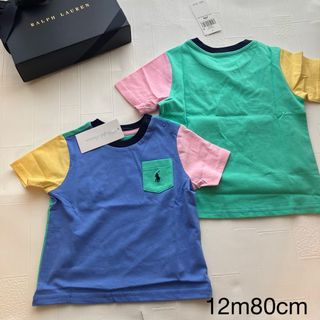 ラルフローレン(Ralph Lauren)の12m80cm   ラルフローレン　新作　半袖　袖色違い(Ｔシャツ)