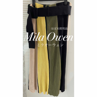 Mila Owen - 【ほぼ未使用品】　MilaOwen ミラオーウェン　おしゃれスカート♪
