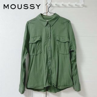 moussy トップス ミリタリーシャツ カーキ