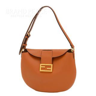 フェンディ(FENDI)のフェンディ クロワッサン ホーボーバッグ ショルダーバッグ レザー ブラウン 8(ショルダーバッグ)