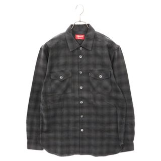 シュプリーム(Supreme)のSUPREME シュプリーム 06AW Fade Plaid Flannel Shirt フランネル チェック柄 長袖シャツ ブラック(シャツ)