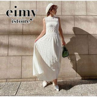 eimy istoire - eimy istoire シアーパターンニットワンピース 0517