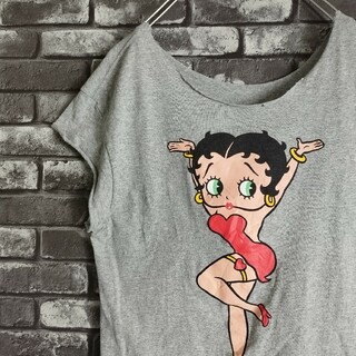 ベティブープ(Betty Boop)のベティブープ海外アニメキャラクタームービーtシャツTシャツオーバーサイズ(Tシャツ/カットソー(半袖/袖なし))