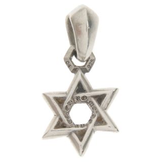 クロムハーツ(Chrome Hearts)のCHROME HEARTS クロムハーツ STAR OF DAVID CHARM スターオブダビデチャーム シルバーネックレストップ(ネックレス)