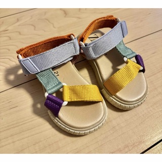 ザラキッズ(ZARA KIDS)の【未使用品】　ZARA キッズサンダル　13cm(サンダル)