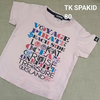 TK - Tシャツ 80   カットソー     半袖 　 ワンピース　 コラボ