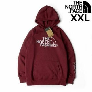 ザノースフェイス(THE NORTH FACE)のノースフェイス W パーカー スウェット US 裏起毛(XXL)赤 181130(パーカー)