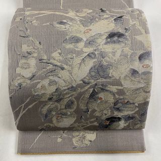 袋帯 美品 名品 お太鼓柄 正絹 【中古】(帯)