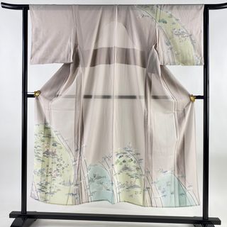 訪問着 身丈150cm 裄丈62.5cm 正絹 秀品 【中古】(着物)