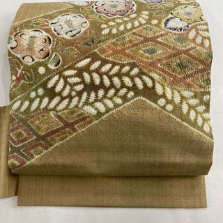 名古屋帯 名品 正絹 【中古】(帯)