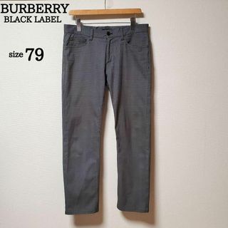 バーバリーブラックレーベル(BURBERRY BLACK LABEL)のバーバリー ブラックレーベル　メンズ　パンツ　グレー　チェック　M(チノパン)