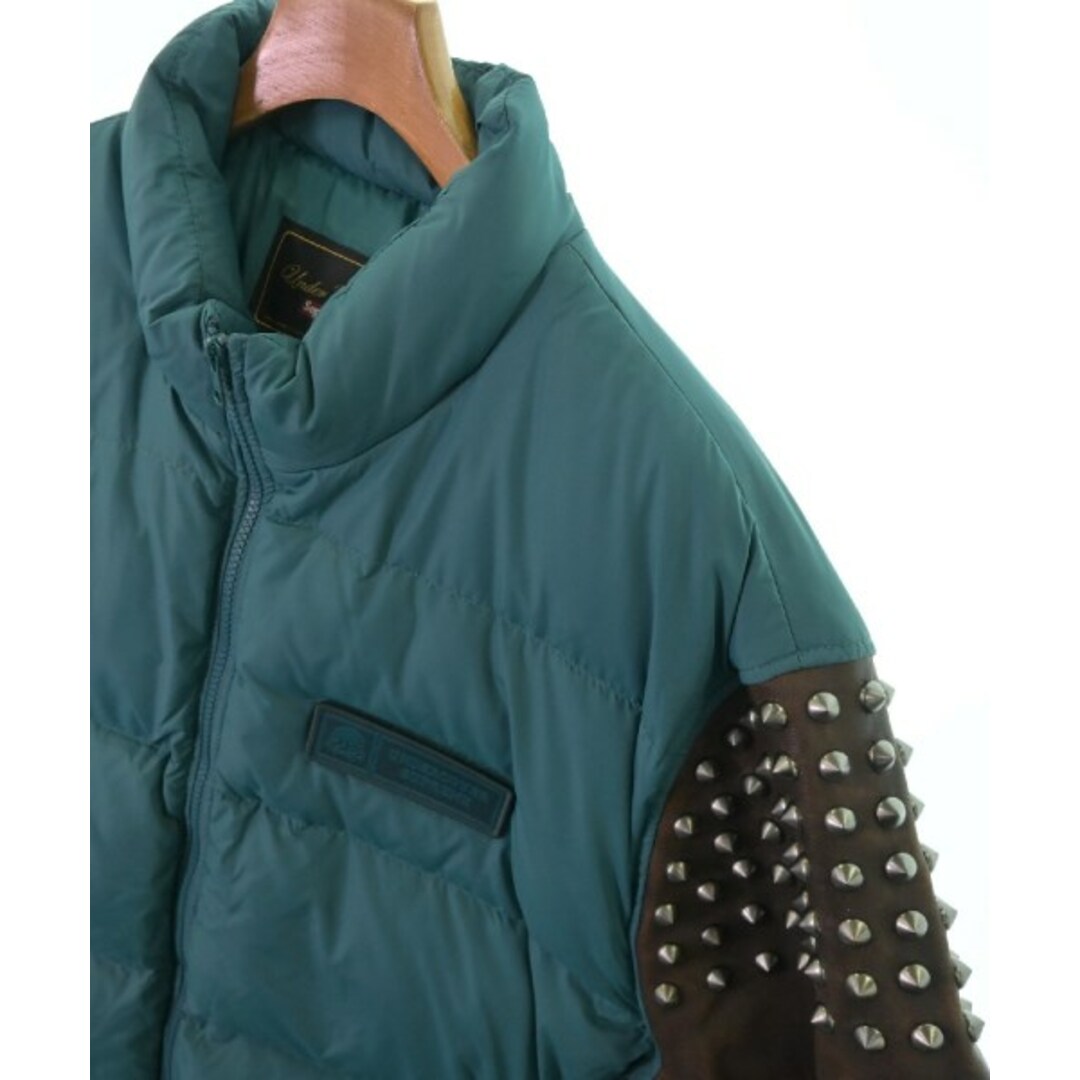 UNDER COVER ダウンジャケット/ダウンベスト XL 緑x茶 【古着】【中古】 UNDER COVER ダウンジャケット/ダウンベスト XL 緑x茶 【古着】【中古】