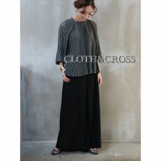 新品タグ付★CLOTH&CROSS ワイドパンツ 0524(ロングスカート)