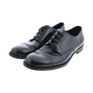 プラダ(PRADA)のPRADA プラダ ビジネス・ドレスシューズ UK7(25.5cm位) 黒 【古着】【中古】(ドレス/ビジネス)