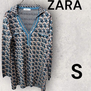 ザラ(ZARA)のZARA ザラ　長袖トップス　Sサイズ(カットソー(長袖/七分))