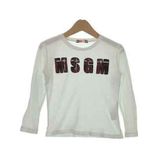 MSGM KIDS エムエスジイエム　キッズ Tシャツ・カットソー 4ans 白 【古着】【中古】(Tシャツ/カットソー)