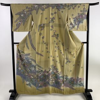 訪問着 身丈162.5cm 裄丈66.5cm 正絹 名品 【中古】(着物)