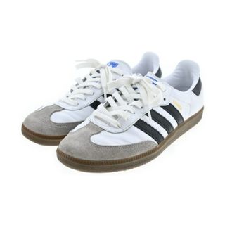 アディダス(adidas)のadidas アディダス スニーカー 26cm 白x黒xグレー 【古着】【中古】(スニーカー)