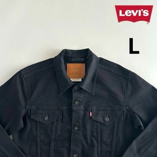 リーバイス(Levi's)のLEVI'S ブラックデニム トラッカージャケット 3rd タイプ ビッグE(Gジャン/デニムジャケット)