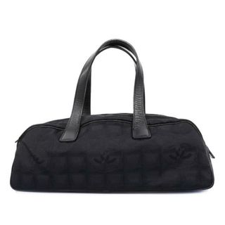 シャネル(CHANEL)の【4ie5350】シャネル ハンドバッグ/ニュートラベル/ナイロン/ブラック 【中古】レディース(ハンドバッグ)