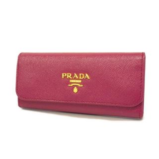 プラダ(PRADA)の【4ie5481-r】プラダ キーケース/サフィアーノ/レザー/ピンク/ゴールド金具 【中古】 レディース(キーケース)