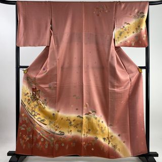 訪問着 身丈160cm 裄丈67cm 正絹 秀品 【中古】(着物)