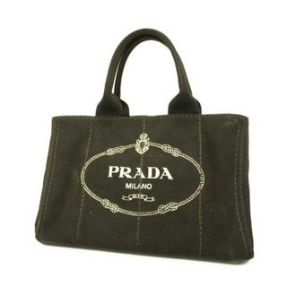 プラダ(PRADA)の【4ie5480-r】プラダ トートバッグ/カナパ/キャンバス/ブラック/ゴールド金具 【中古】 レディース(トートバッグ)