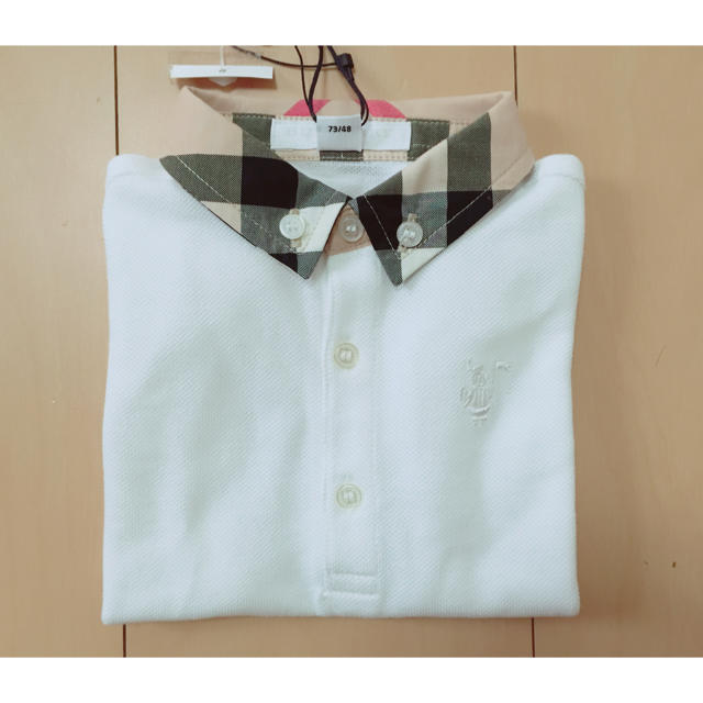 BURBERRY(バーバリー)のバーバリー キッズ 半袖ポロシャツ キッズ/ベビー/マタニティのベビー服(~85cm)(シャツ/カットソー)の商品写真