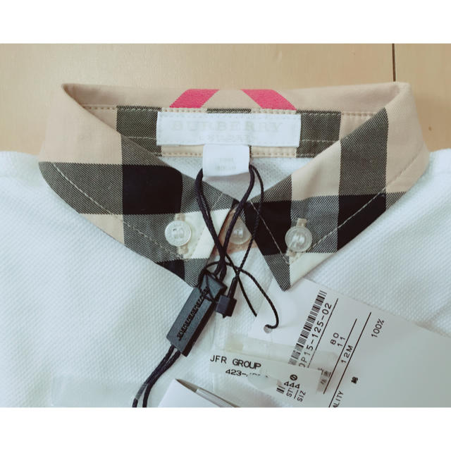 BURBERRY(バーバリー)のバーバリー キッズ 半袖ポロシャツ キッズ/ベビー/マタニティのベビー服(~85cm)(シャツ/カットソー)の商品写真