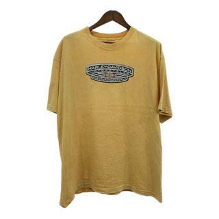 ハーレーダビッドソン(Harley Davidson)の00年代 HARLEY DAVIDSON ハーレーダビッドソン 半袖Ｔシャツ 大きいサイズ バイク ロゴ イエロー (メンズ 2XL相当) 中古 古着 Q8209(Tシャツ/カットソー(半袖/袖なし))