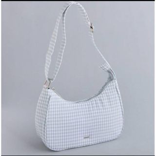 ワンアフターアナザーナイスクラップ(one after another NICE CLAUP)のナイスクラップ　ギンガムホーボーBAG  サックス(ハンドバッグ)