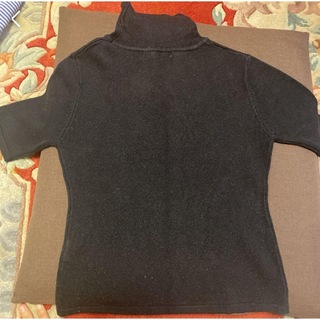 黒　半袖ニット(Tシャツ(半袖/袖なし))