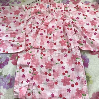 ミキハウス(mikihouse)のミキハウス　浴衣　100 ピンク　女児用(甚平/浴衣)