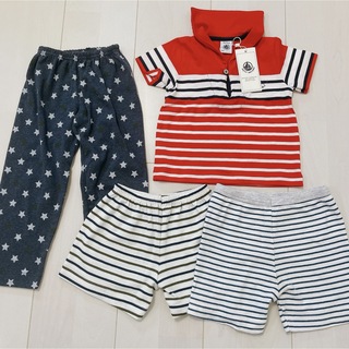 プチバトー(PETIT BATEAU)の新品 プチバトー セーラー カットソー パンツ(シャツ/カットソー)