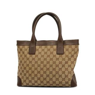 グッチ(Gucci)の【4ie5438】グッチ トートバッグ/GGキャンバス/002 1119/キャンバス/ブラウン 【中古】 レディース(トートバッグ)