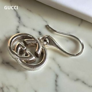 【廃盤美品✨】GUCCI ダブルGロゴ フック シルバー925 ピアス 片耳