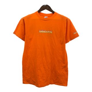 00年代 USA製 Billabong ビラボン 半袖Ｔシャツ オレンジ (メンズ MEDIUM) 中古 古着 Q8217(Tシャツ/カットソー(半袖/袖なし))