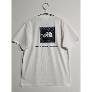 ザノースフェイス(THE NORTH FACE)のノースフェイス ショートスリーブバンダナスクエアロゴティー レディース Lサイズ(Tシャツ(半袖/袖なし))