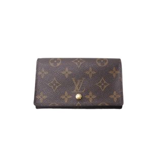 ルイヴィトン(LOUIS VUITTON)のLOUIS VUITTON ルイヴィトン ポルト モネ・ビエ トレゾール 二つ折り財布 モノグラムキャンバス M61730 ブラウン 美品 中古 63969(財布)