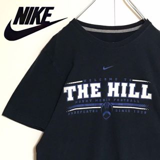 ナイキ(NIKE)の【ヴィンテージ】ナイキ　プリントTシャツ  アメフト　ブラック　K926(Tシャツ/カットソー(半袖/袖なし))