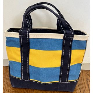 エルエルビーン(L.L.Bean)のL.L.Bean  ZIP MINI TOTE ボーダー　ミニ　トート　(トートバッグ)